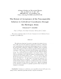 The Extent of Acceptance of the Non-Separable Solution in Cylindrical Coordinates Through the Hydrogen Atom