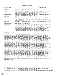 Guide for Air Conditioning, Refrigeration, and Help the Student