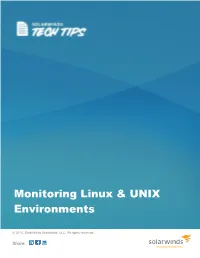 Monitoring Linux & UNIX Environments