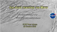Ice-Dust Mantles on Mars