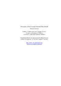 Principles of the Concept-Oriented Data Model Alexandr Savinov