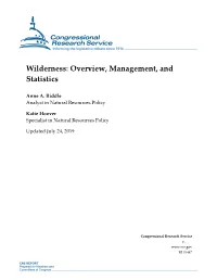 Wilderness: Overview, Management, and Statistics