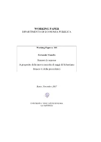Working Paper N. 103 Fernando Vianello