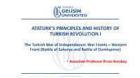 Ataturk's Principles and History of Turkish