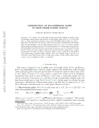 Distribution of Kloosterman Paths to High Prime Power Moduli