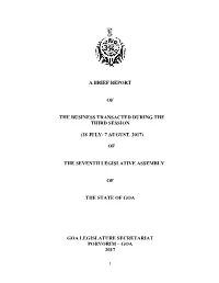 A Brief Report of the Business