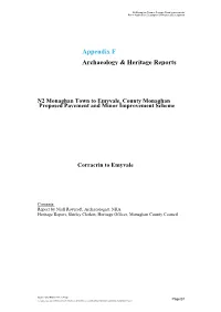 Appendix F Archaeology & Heritage Reports