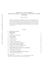 Arxiv:1604.08579V1 [Math.MG] 28 Apr 2016 ..Caatrztoso I Groups Lie of Characterizations 5.1