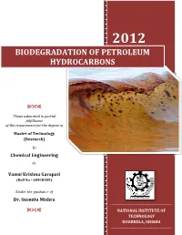 Biodegradation of Petroleum Hydrocarbons