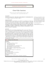 Chest-Tube Insertion