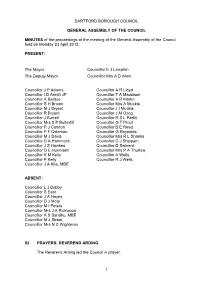 Dartford Borough Council General Assembly of The
