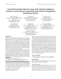 Generic Binary Unpacking with Orders-Of-Magnitude Performance Boost