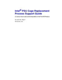 Intel PSU Cage Replacement Process Support Guide