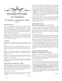 Key Passages in Shakespeare's Plays