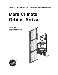 Mars Climate Orbiter Arrival Press