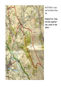 ROUTE CARD 2- Circular Walk from Eshton to Sharp Haw Estimated 3