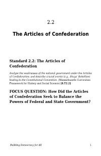 The Articles of Confederation