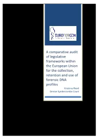 A Comparative Audit of Legislative Frameworks Within the European
