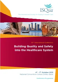 Building Quality and Safety Into the Healthcare System