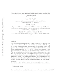 Line Strengths and Updated Molecular Constants for the C2 Swan System