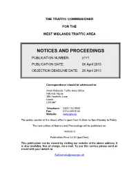 Notices and Proceedings