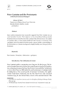 Peter Canisius and the Protestants a Model of Ecumenical Dialogue?