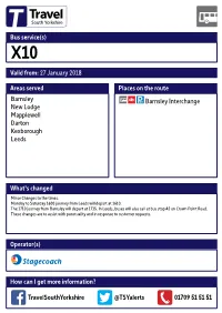 Valid From: 27 January 2018 Bus Service(S) What's Changed Areas