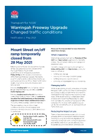 Warringah Freeway Upgrade Changed Traffic Conditions