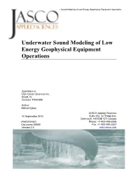 CSA Low Energy Sources Modeling.Docx
