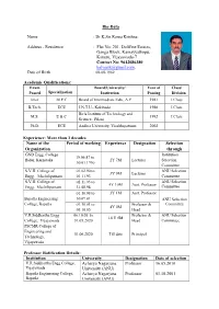 Dr.K.Sri Rama Krishna Address