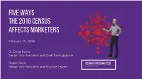 Top 10 Insights from the 2016 Census Focus on Alberta