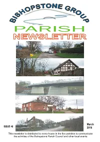 March 2016 Newsletter