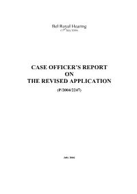 Report on the Revised Application