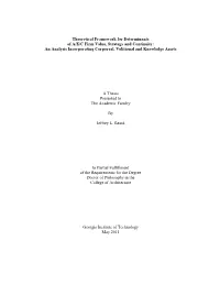 Theoretical Framework for Determinants of A/E/C Firm Value, Strategy and Continuity: an Analysis Incorporating Corporeal, Volitional and Knowledge Assets