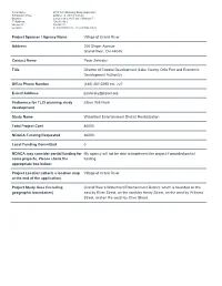 2019 TLCI Planning Study Application