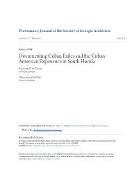 Documenting Cuban Exiles and the Cuban American Experience in South Florida Esperanza B
