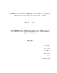 Exploring the Spatial and Political Legacies of the Republic of New Afrika in Detroit and Jackson