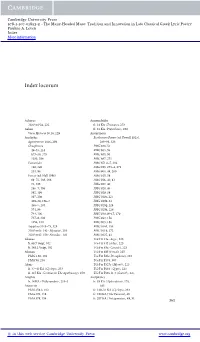 Index Locorum