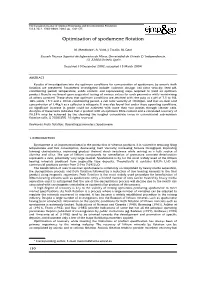 Optimisation of Spodumene Flotation
