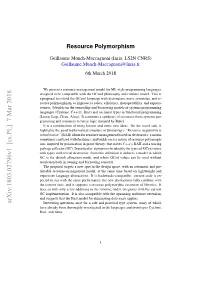 Resource Polymorphism