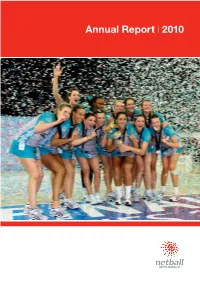 Annual Report 2010 – Netball SA