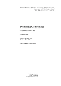 Evalua Ng Clojure Spec