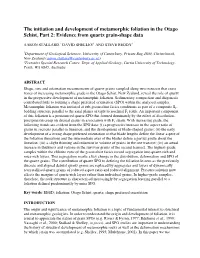The Initiation and Development of Metamorphic Foliation in the Otago Schist, Part 2: Evidence from Quartz Grain-Shape Data