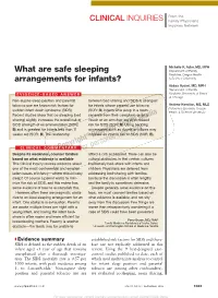 What Are Safe Sleeping Arrangements for Infants? L