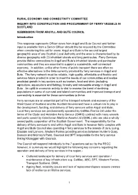 ARGYLL and BUTE COUNCIL Introduction
