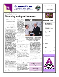 Connections Holyoke Public Schools a Community Working Together Our Web Site: Volume 8, Issue 3 Spring 2010