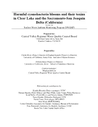 Harmful Cyanobacteria Blooms and Their Toxins In