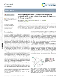 Meeting Key Synthetic Challenges in Amanitin Synthesis with a New Cytotoxic Analog: 50-Hydroxy- Cite This: Chem