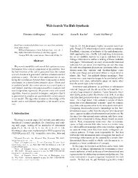 Web Search Via Hub Synthesis