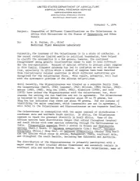 Comparison of Different Classifications on the Celastraceae